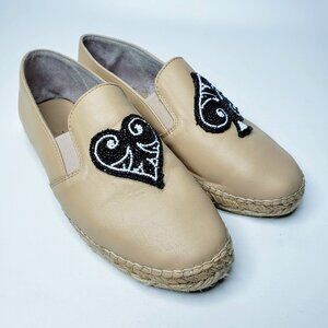 Gems Beadit Beaded Heart Slip On Espadrille 7.5
